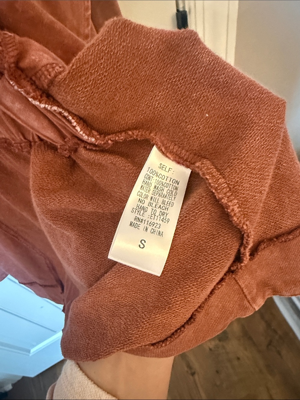 easel mineral Washed Rust Open-Front Cardigan Jacket - Picture 6 of 8